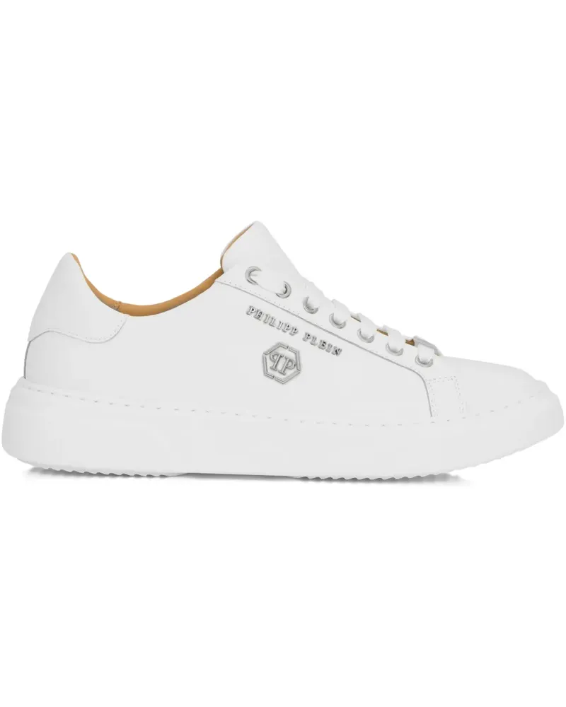 Philipp Plein Sneakers mit sechseckigem Logo - Weiß Weiß