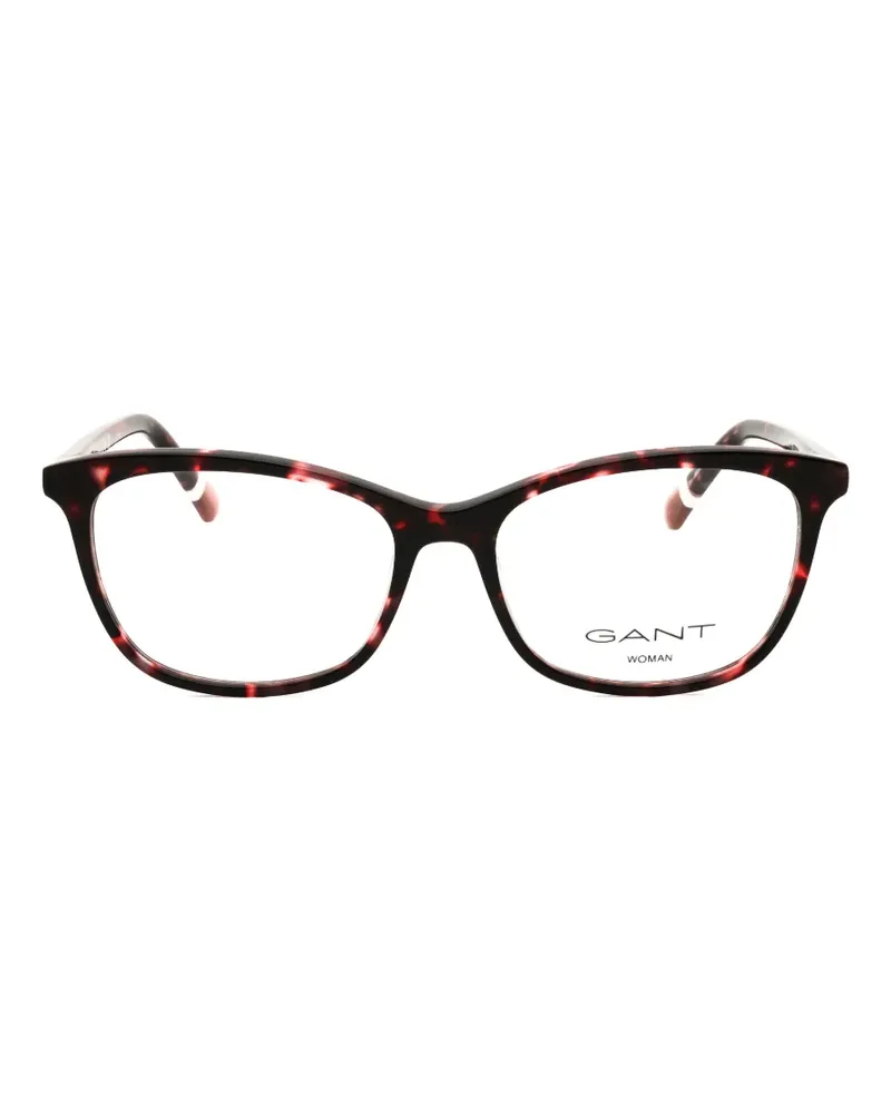 Gant tortoiseshell-effect rectangle-frame glasses - Braun Braun