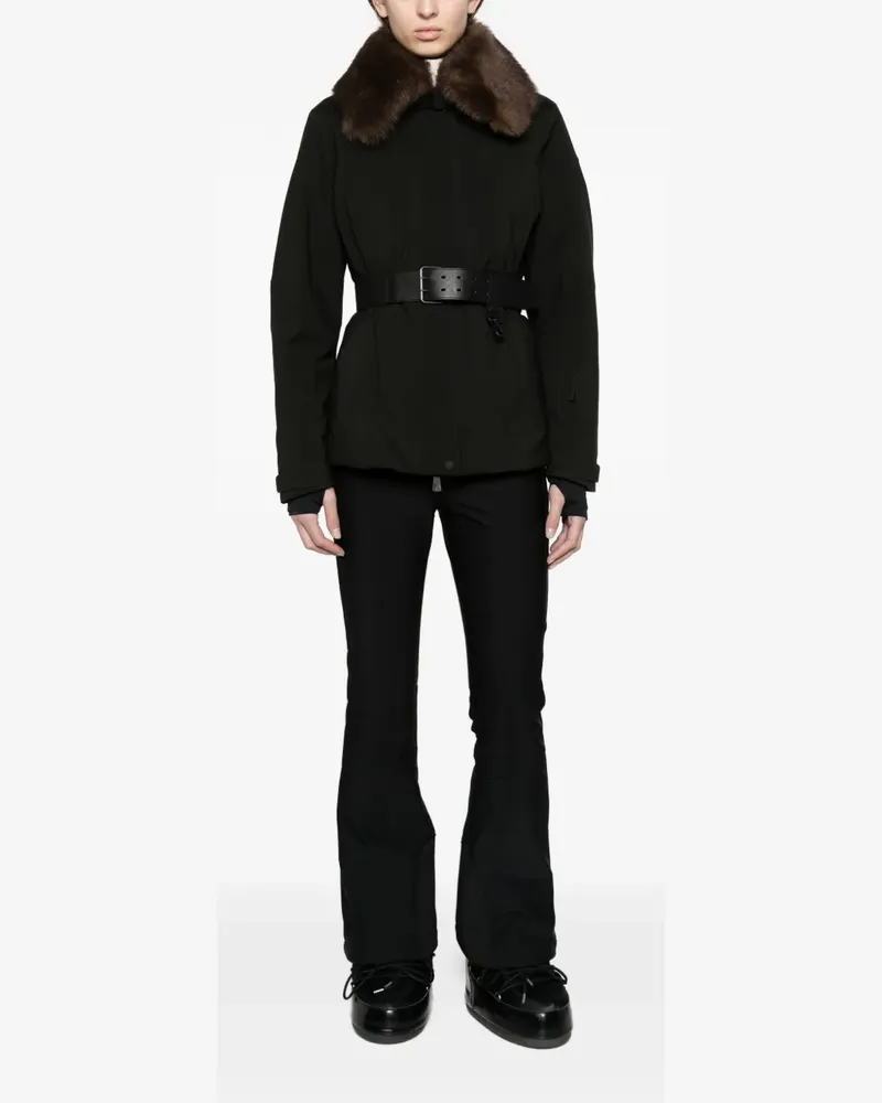 Moncler Vizelles shearling-trimmed ski jacket - Schwarz Schwarz