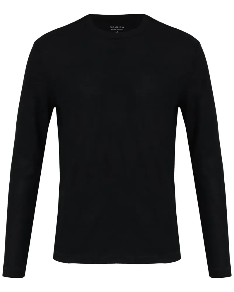 Osklen Klassisches Langarmshirt - Schwarz Schwarz