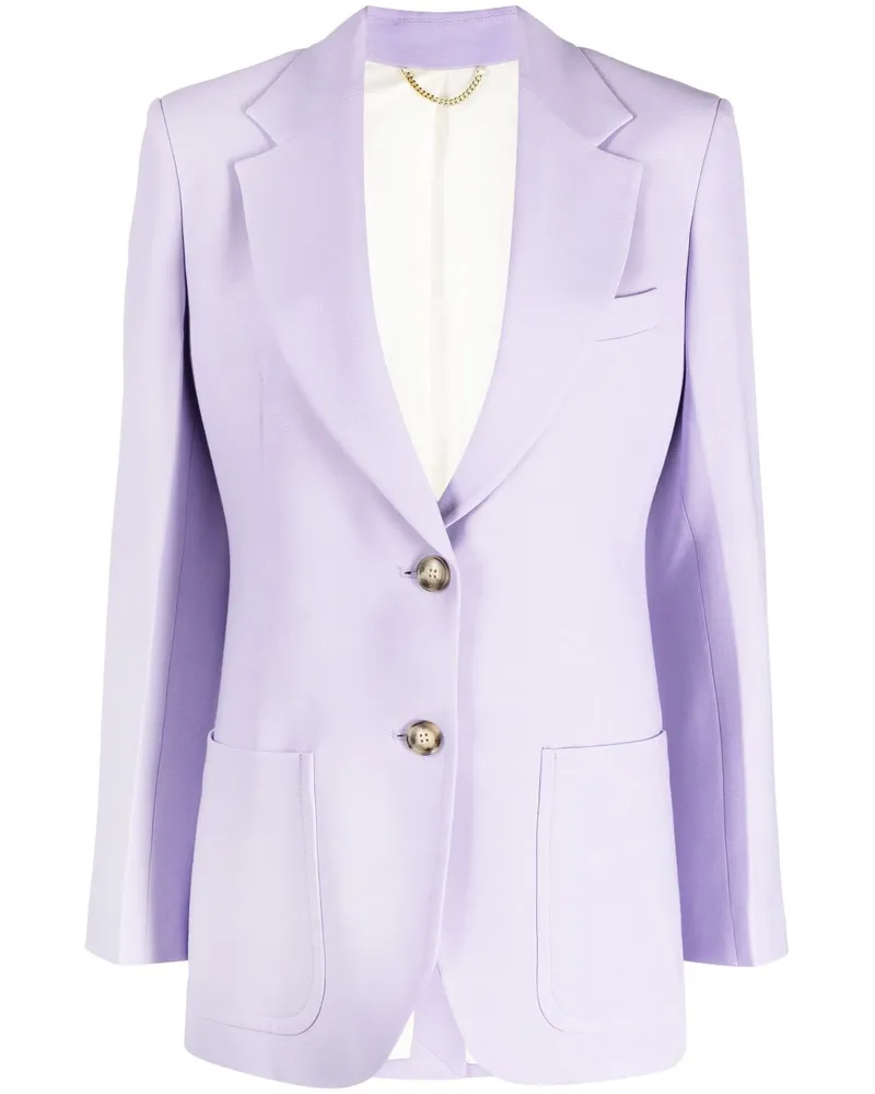 Victoria Beckham Blazer mit fallendem Revers - Violett Violett