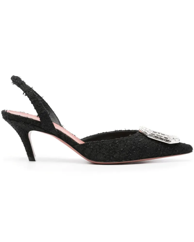 Amina Muaddi Camelia Pumps 105mm - Schwarz Schwarz