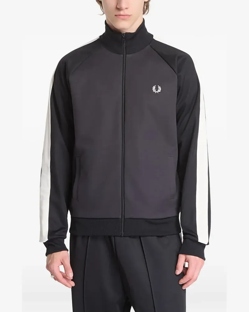 Fred Perry Sportjacke mit Streifen - Schwarz Schwarz