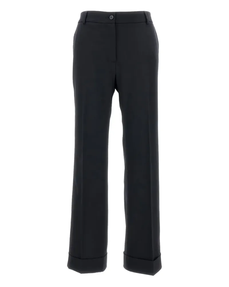 Alberto Biani Hose mit Umschlag - Schwarz Schwarz
