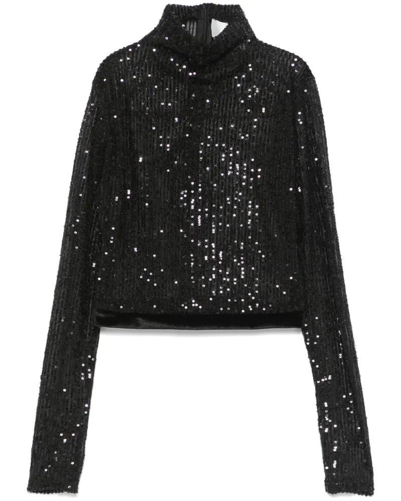ATU Body Couture Oberteil mit Pailletten - Schwarz Schwarz