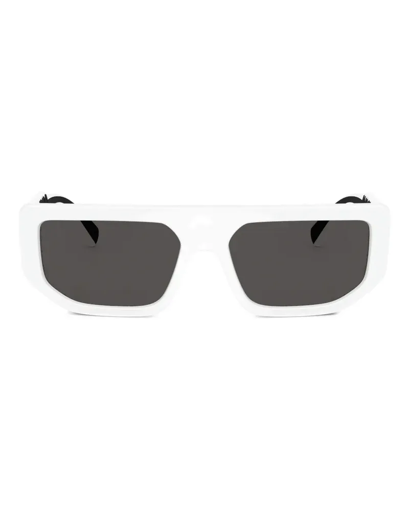 Dolce & Gabbana Sonnenbrille mit Logo - Weiß Weiß