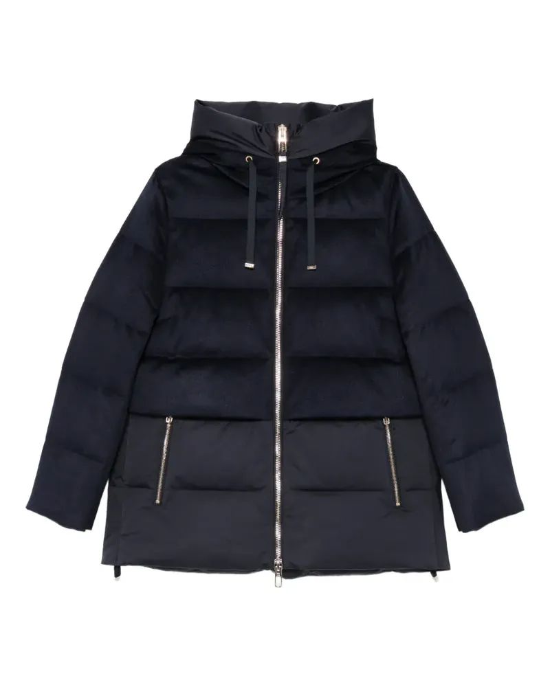 DUNO Gesteppte Keiko Kapuzenjacke - Blau Blau