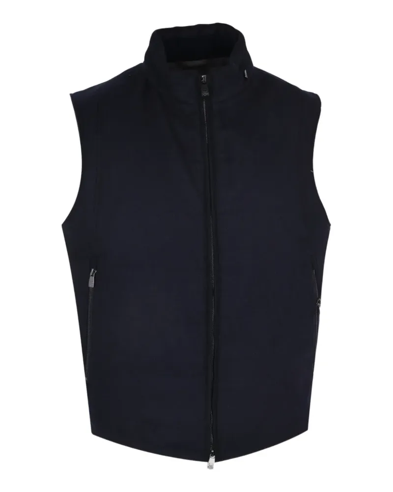 Corneliani Weste mit Reißverschluss - Blau Blau