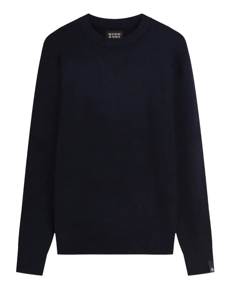 Scotch&Soda crew-neck ribbed-trim sweater - Blau Blau