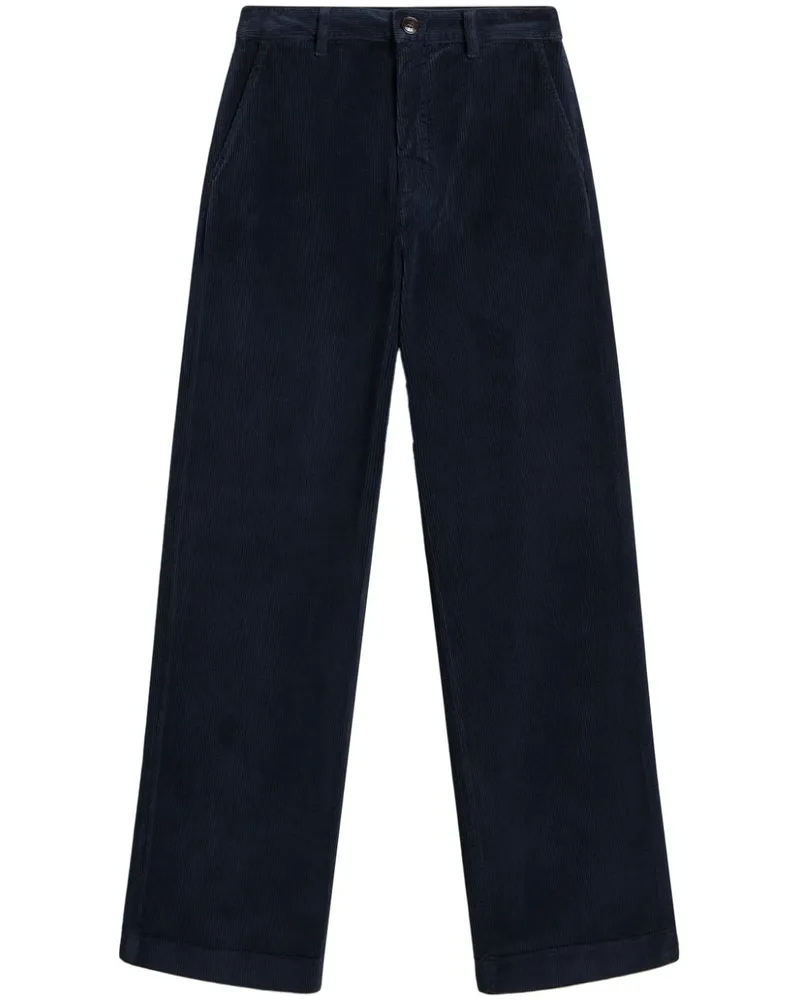 Woolrich Straight-Leg-Hose aus Cord - Blau Blau