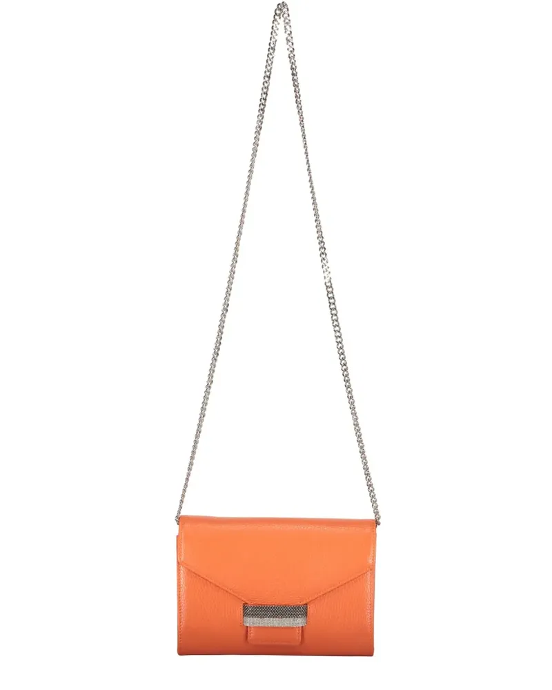 Fabiana Filippi Umhängetasche mit Kristallen - Orange Orange