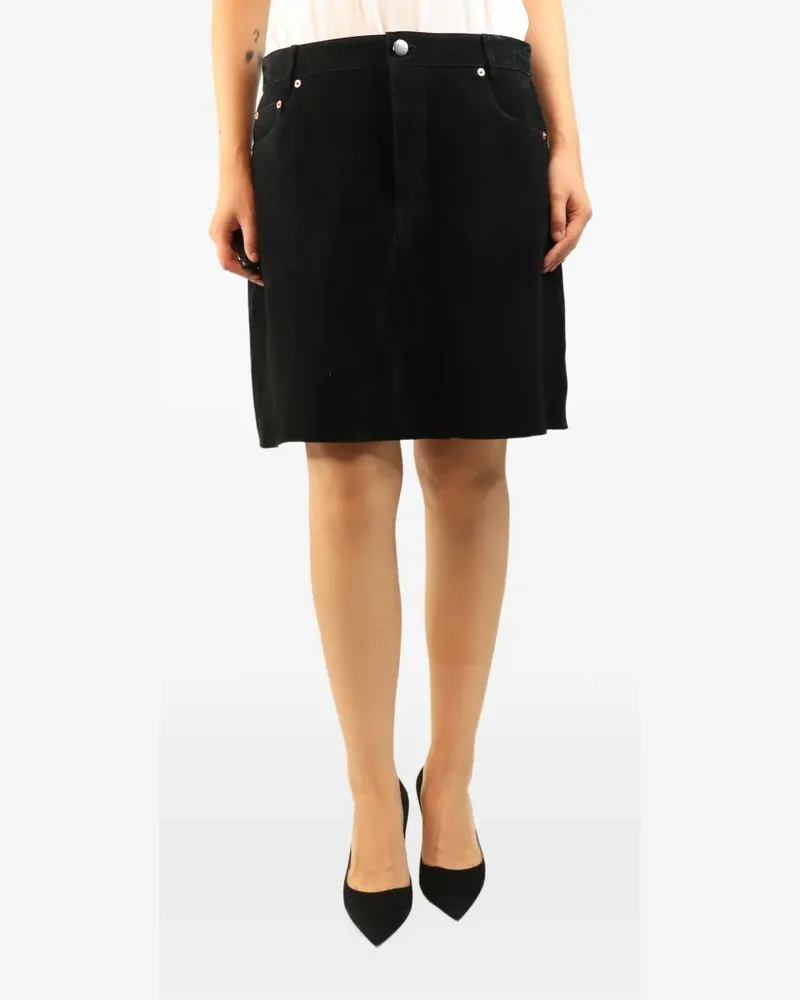 Raey suede midi skirt - Schwarz Schwarz
