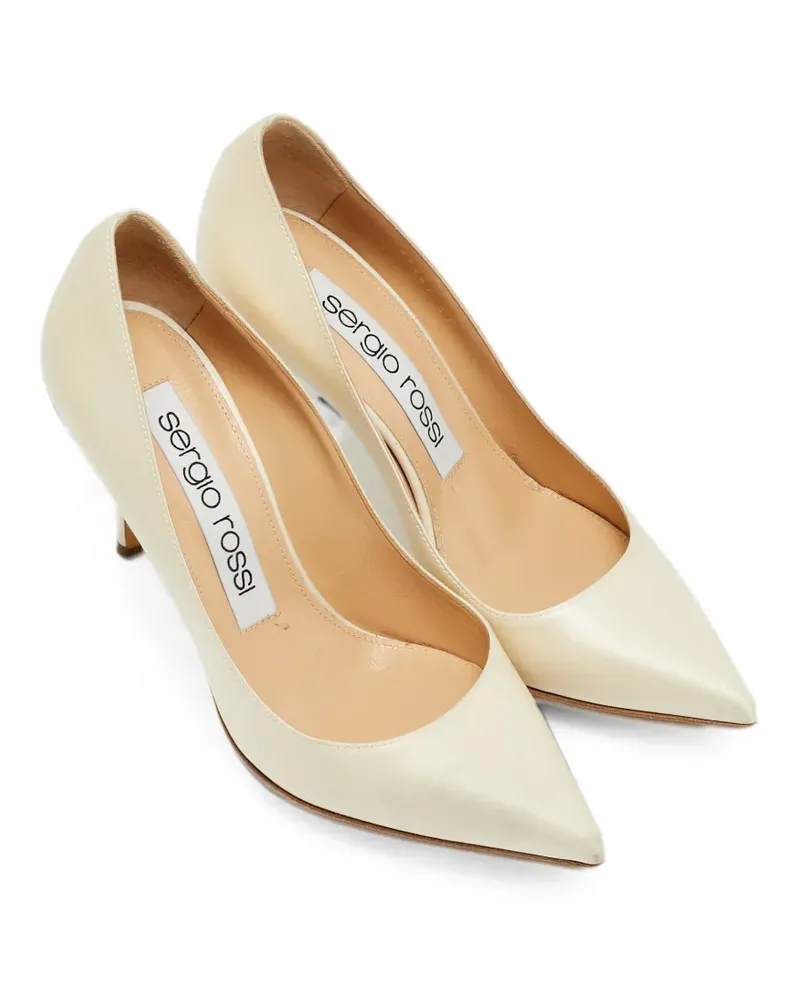 Sergio Rossi pointed toe pumps - Nude Nude