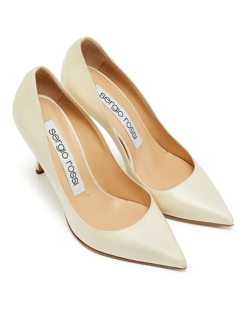 Sergio Rossi Pumps mit spitzer Kappe - Nude Nude