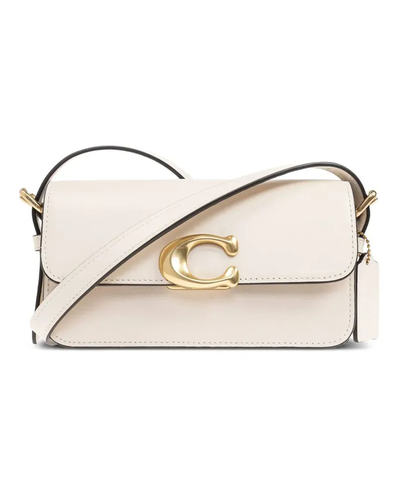 Coach Schultertasche mit Logo-Schild - Nude Nude