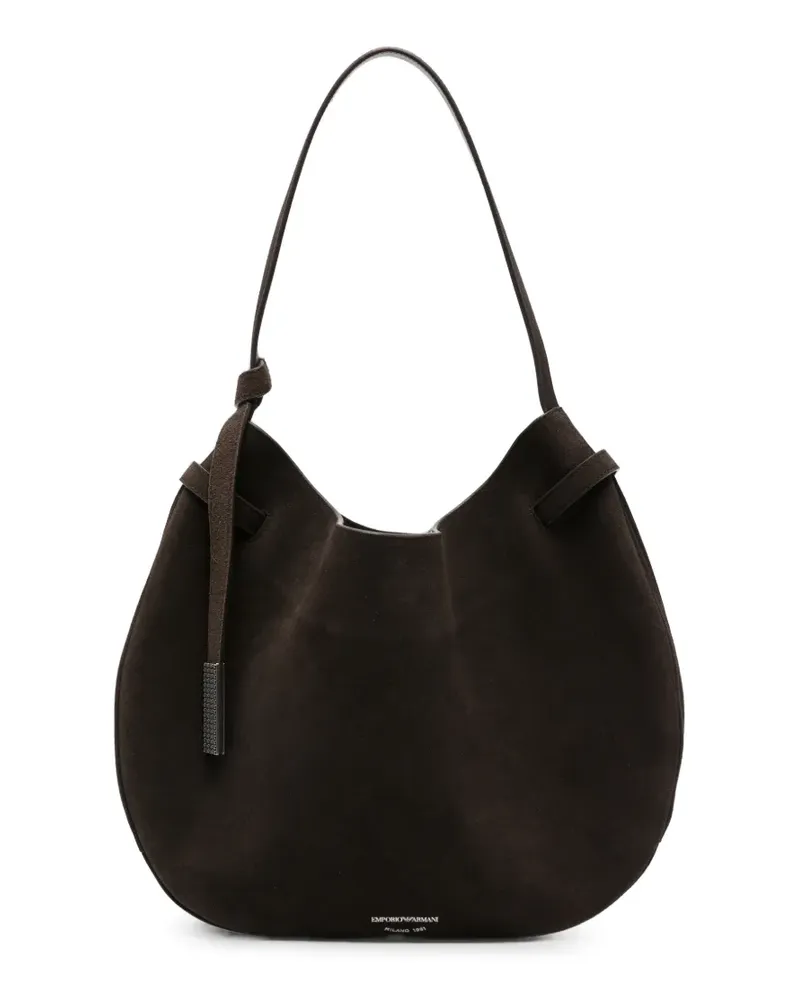 Emporio Armani logo-detail shoulder bag - Braun Braun