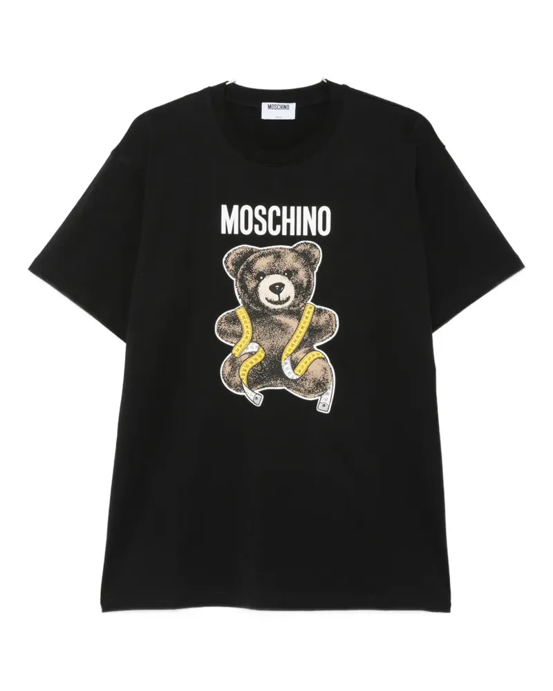 Moschino Teddy Bear logo-print T-shirt - Schwarz Schwarz