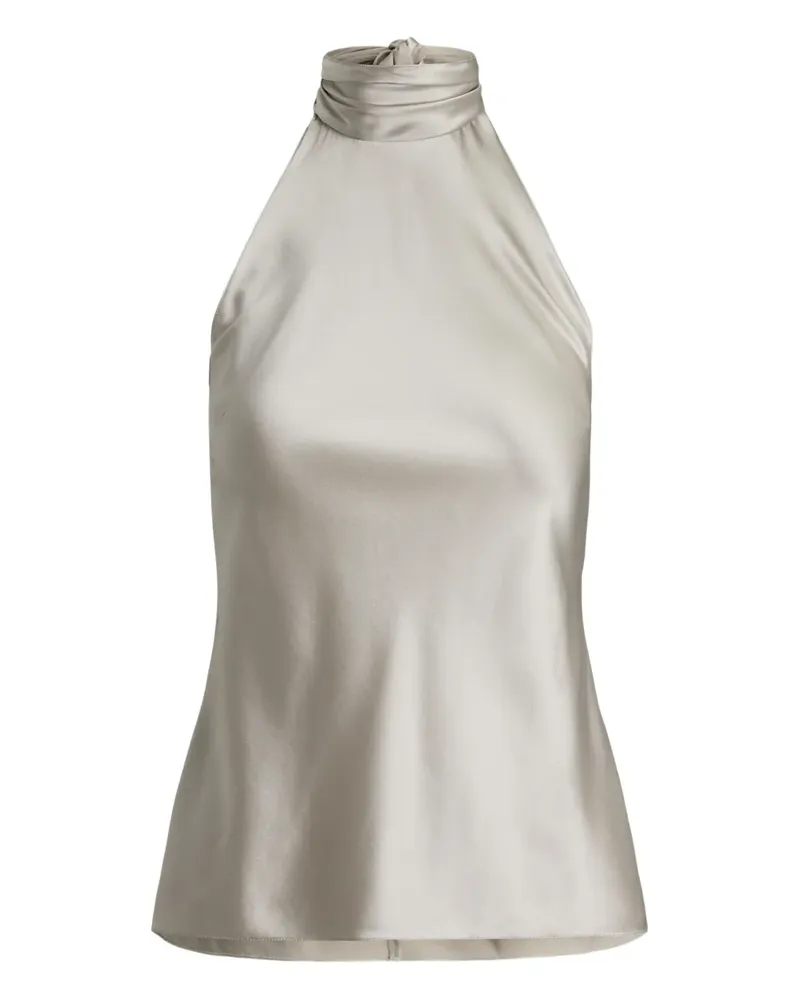 Ralph Lauren Neckholder-Top mit Falten - Nude Nude