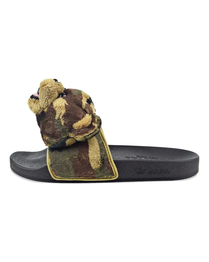 adidas x Jeremy Scott camouflage slides - Braun Braun