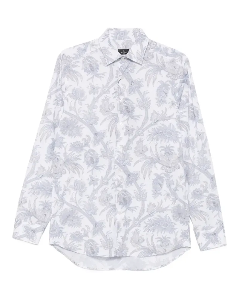 Etro Hemd mit Blumenprint - Weiß Weiß