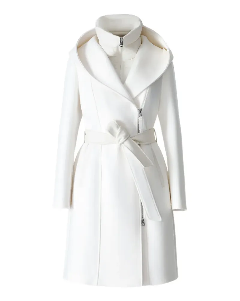 Mackage SHIA-SLB belted hooded coat - Weiß Weiß