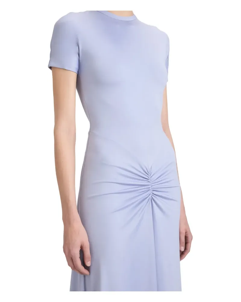 Victoria Beckham Midikleid mit geraffter Taille - Blau Blau