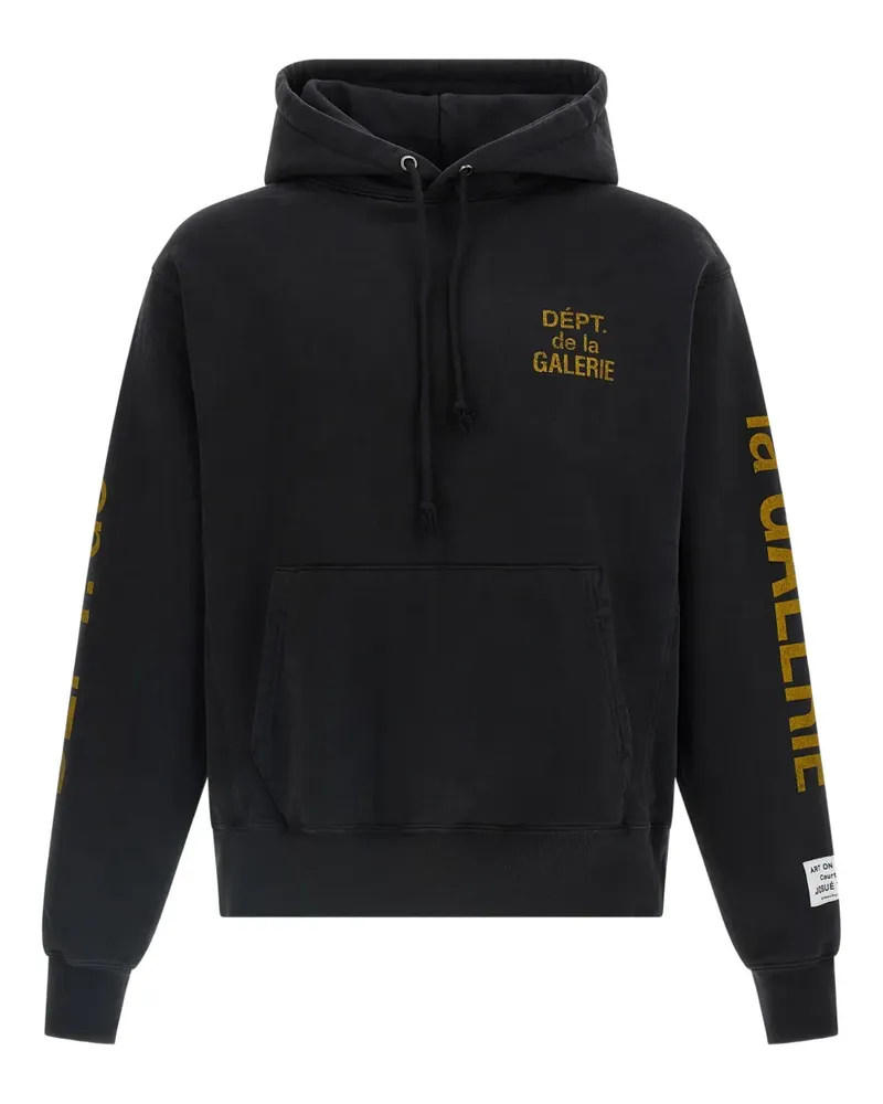 GALLERY DEPT. logo-print hoodie - Schwarz Schwarz