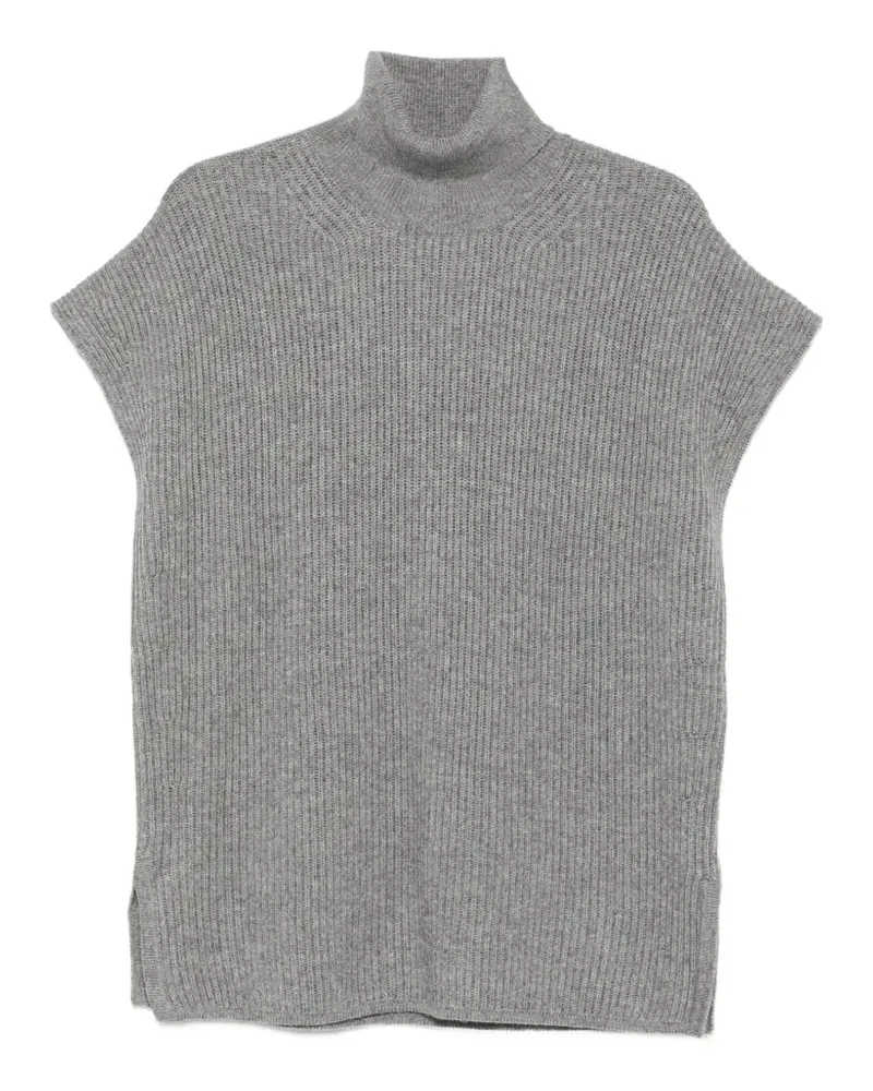 Max Mara Ärmelloser MSTCobalto Pullover mit Rollkragen - Grau Grau