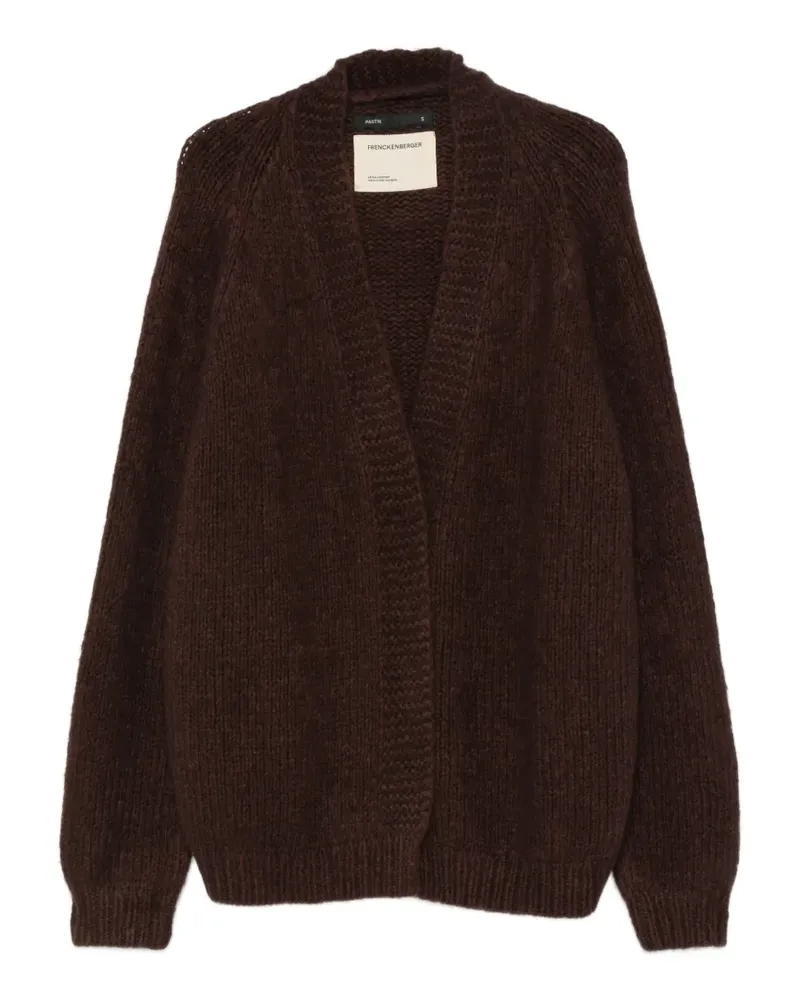 Frenckenberger Grob gestrickter Cardigan - Braun Braun