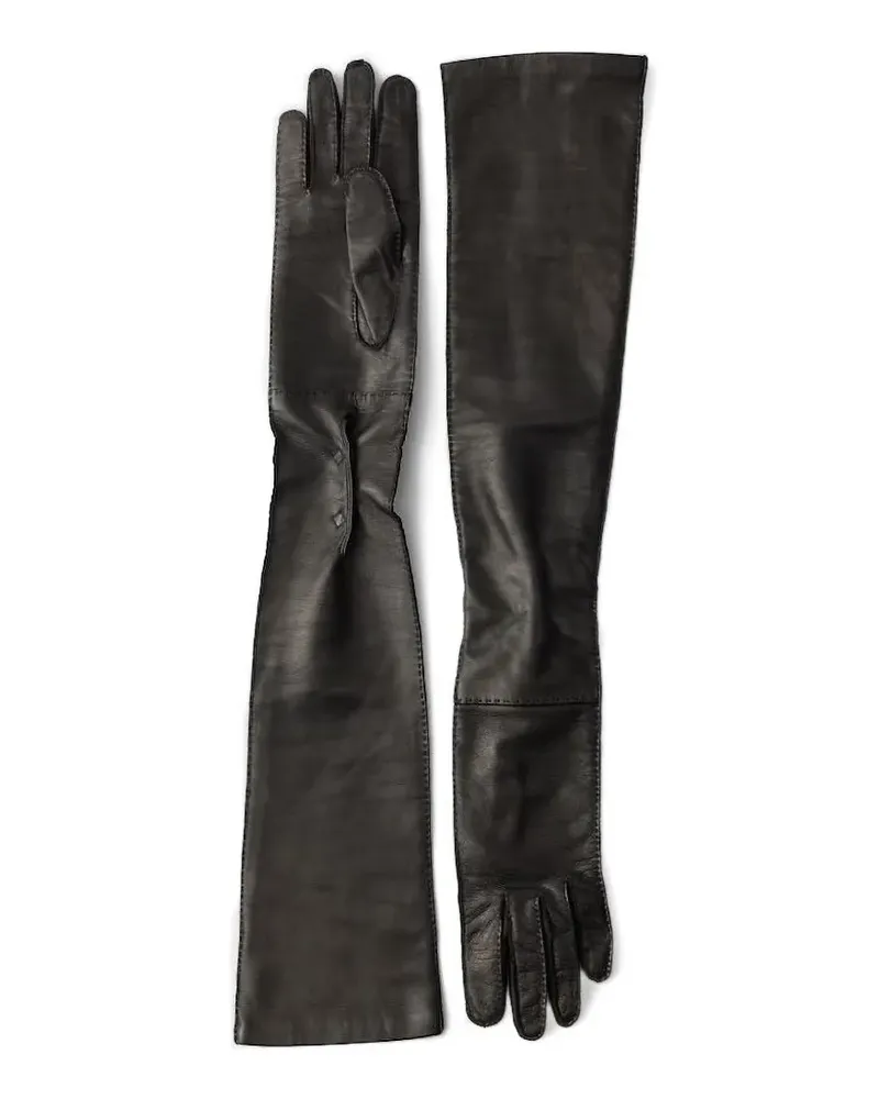 Prada Lange Handschuhe - Schwarz Schwarz
