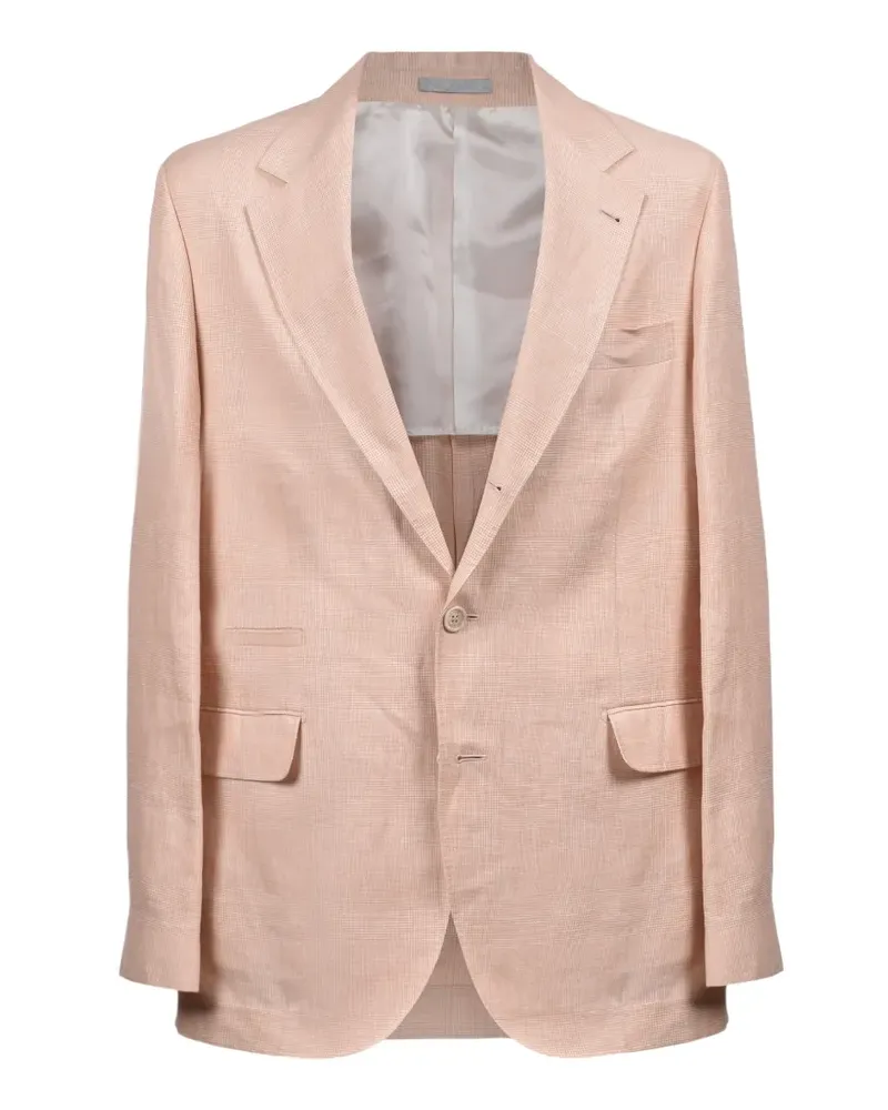 Brunello Cucinelli Prince of Wales check blazer - Rosa Rosa