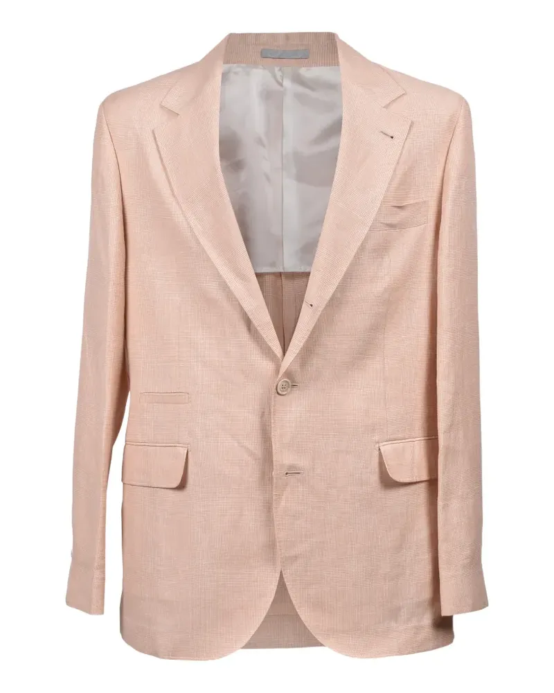 Brunello Cucinelli Prince of Wales check blazer - Rosa Rosa