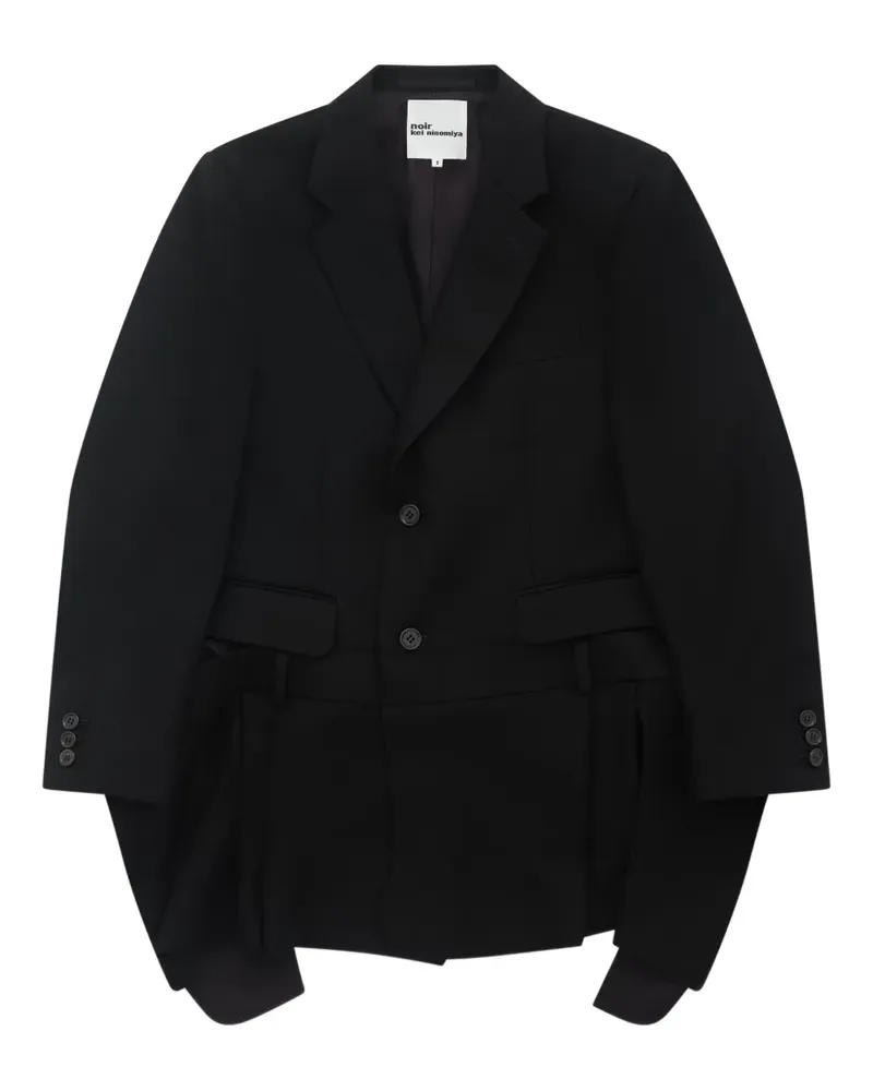 Noir Kei Ninomiya Blazer mit Einsätzen - Schwarz Schwarz