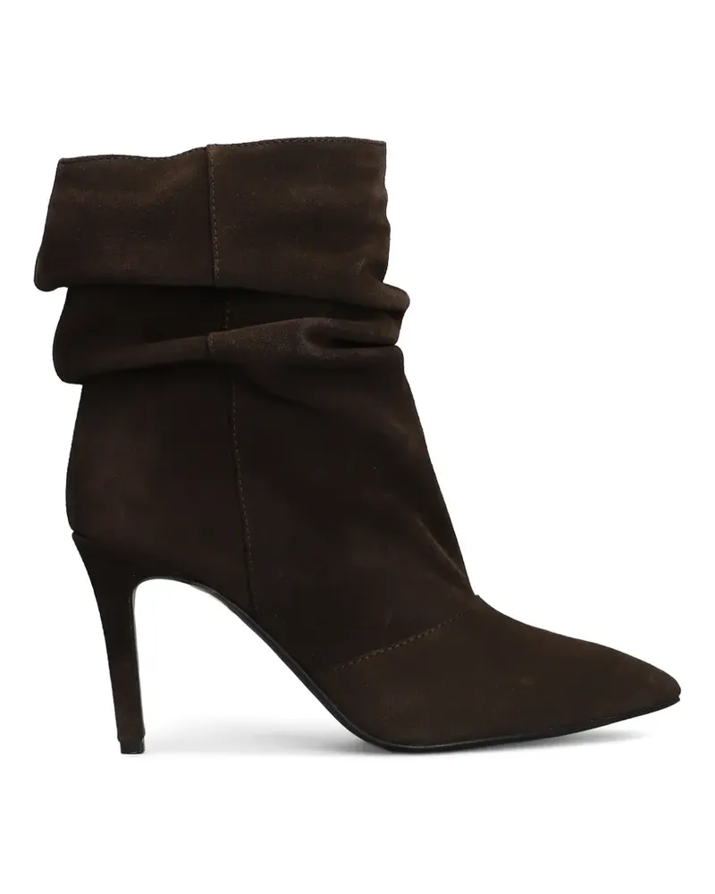 Via Roma 15 Drapierte Stiefeletten - Braun Braun