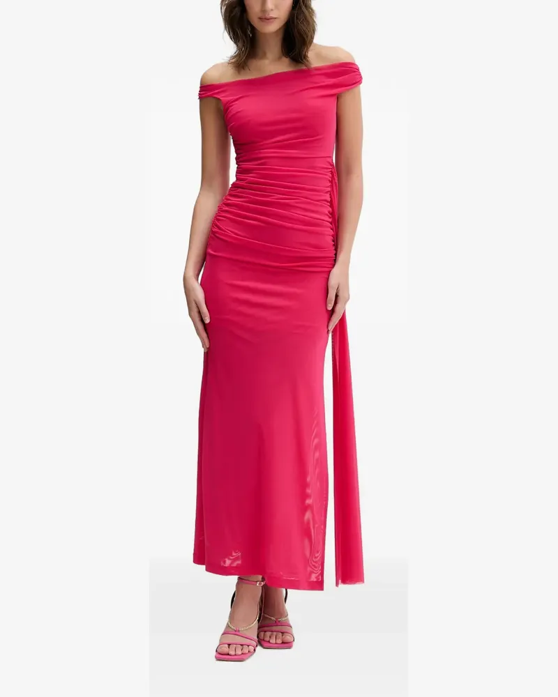Bardot off-shoulder ruched maxi dress - Rosa Rosa