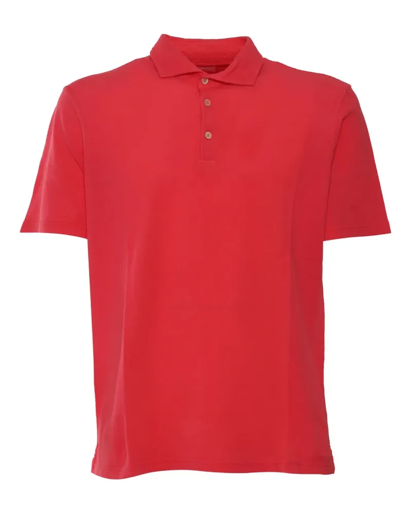 Fedeli Gestricktes Poloshirt - Rot Rot