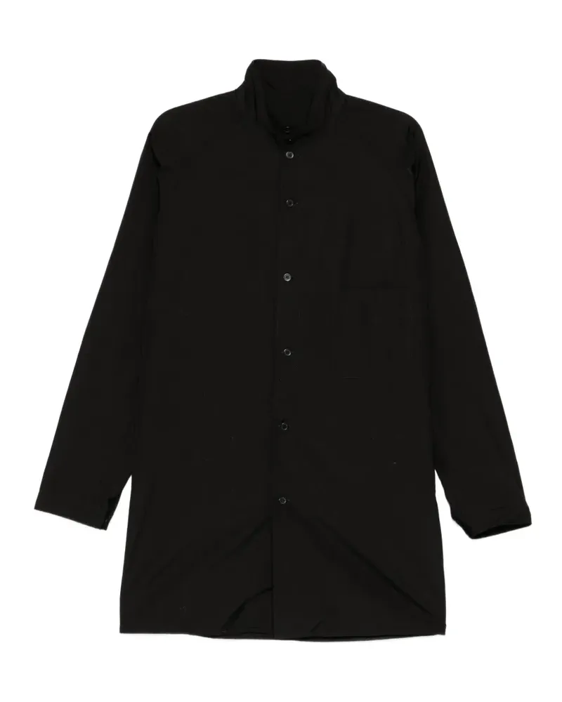Yohji Yamamoto Broad Hemd - Schwarz Schwarz