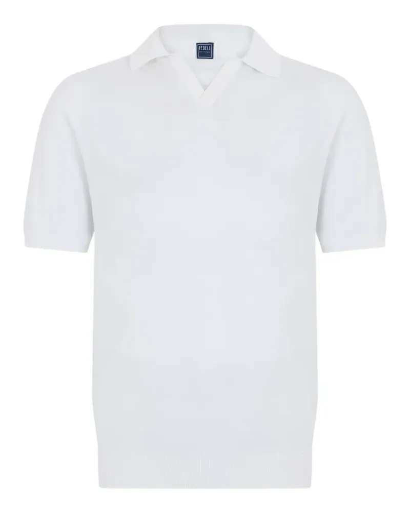 Fedeli short-sleeve V-neck T-shirt - Weiß Weiß