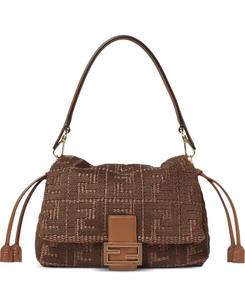 Fendi Mittelgroße Baguette® Soft Tasche - Braun Braun