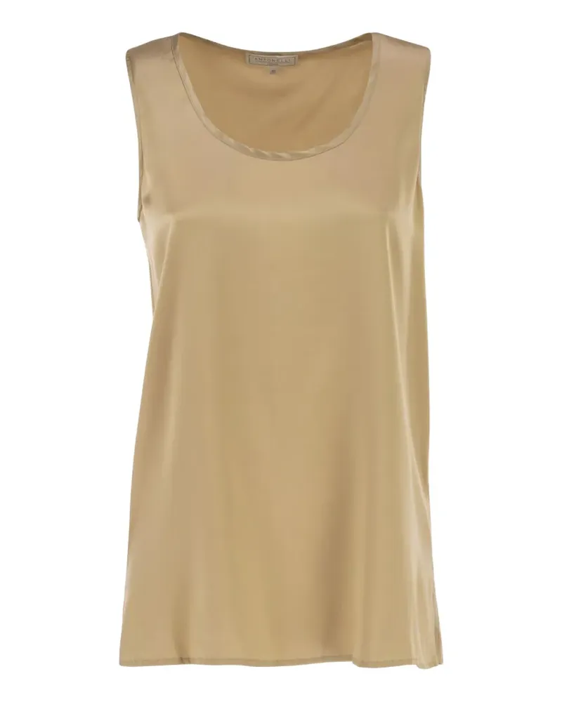 Antonelli Firenze sleeveless satin-finish top - Nude Nude