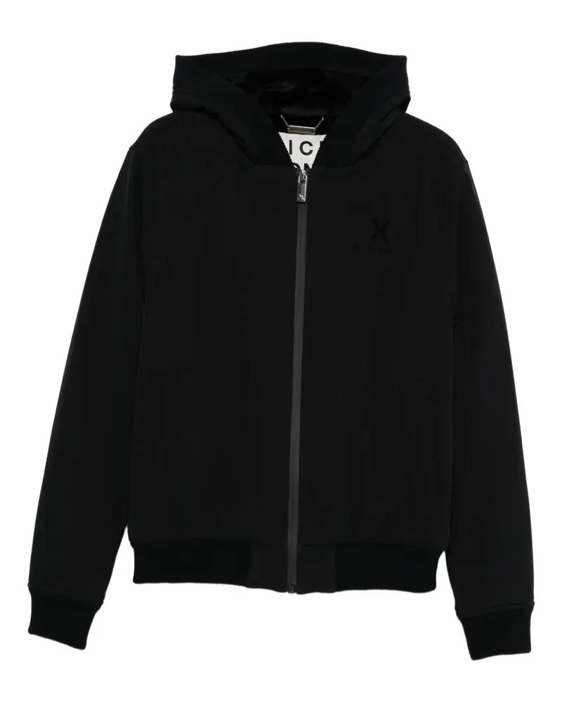 John Richmond Kapuzenjacke mit Reißverschluss - Schwarz Schwarz