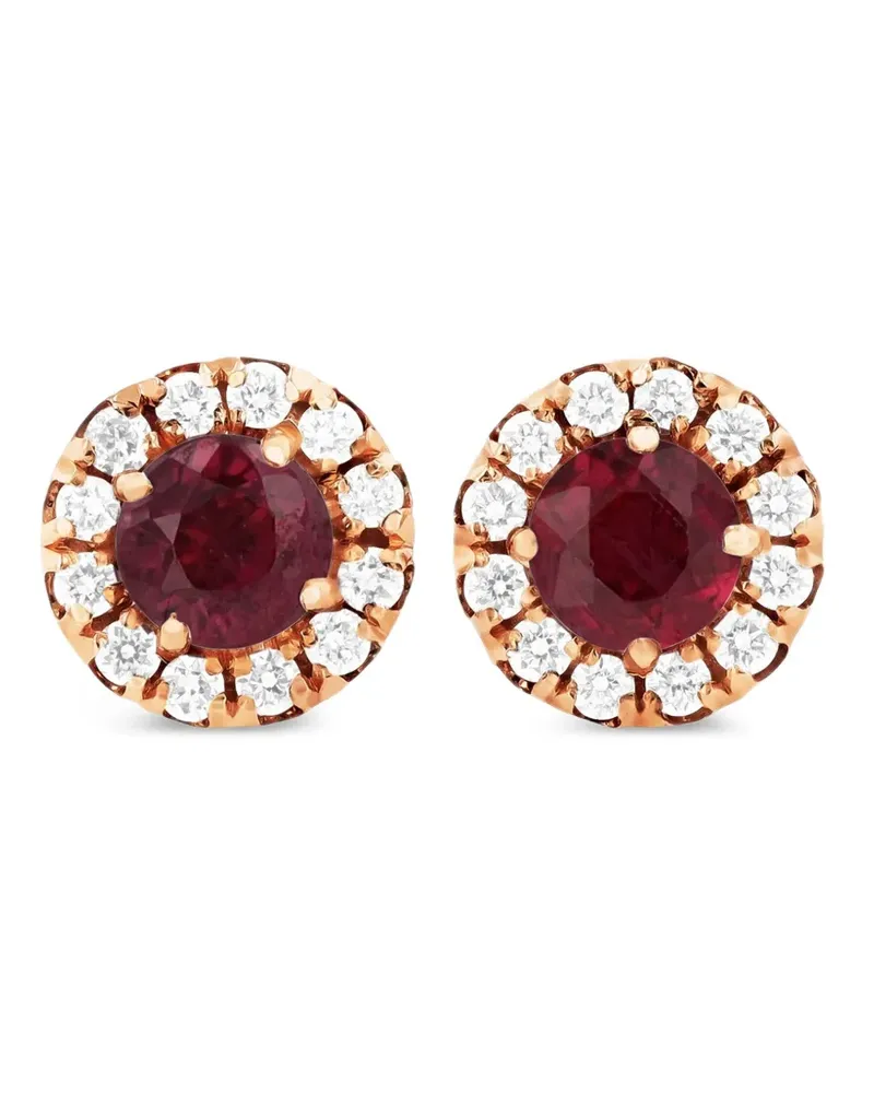 Suzanne Kalan 18kt Rotgoldohrstecker Rosa