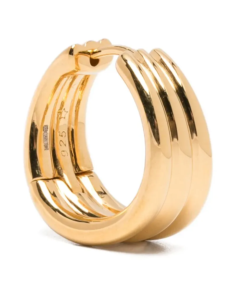 Missoma Savi triple ridge hoops earrings - Gold Gold