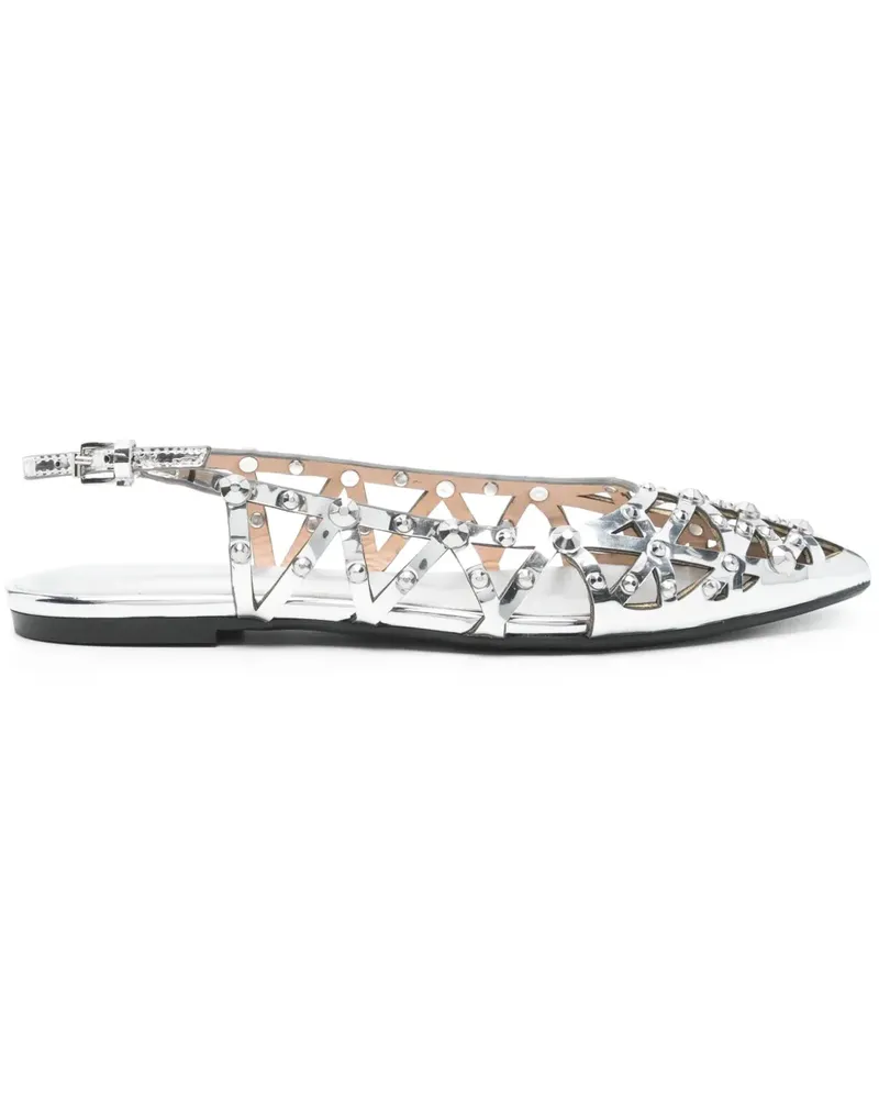 ash Mirror Ballerinas - Silber Silber