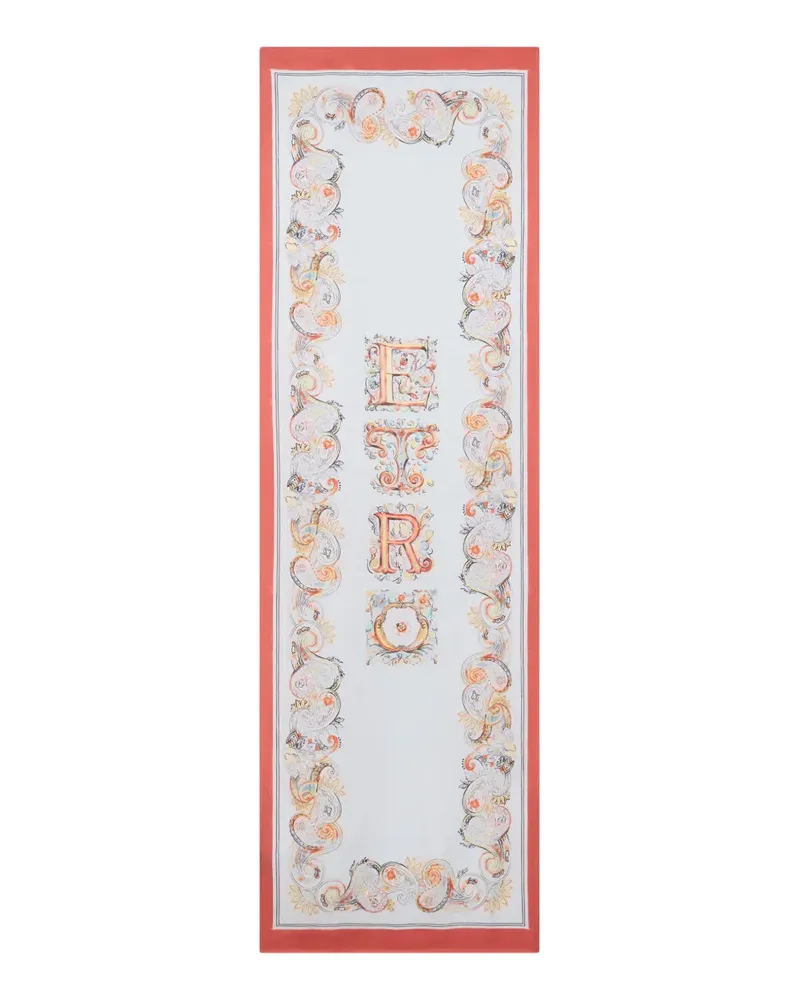 Etro silk scarf - Weiß Weiß