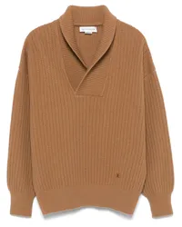 Victoria Beckham Pullover mit Schlitz am Ausschnitt Braun