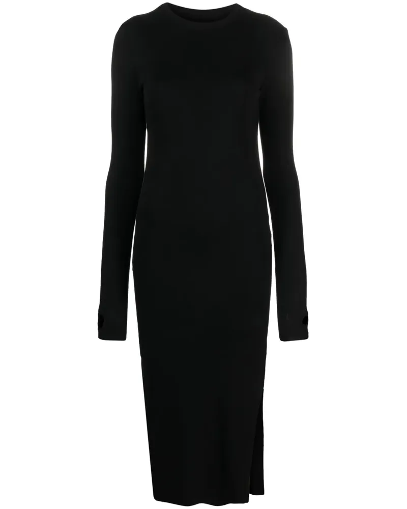 THOM KROM Schmales Kleid mit langen Ärmeln - Schwarz Schwarz