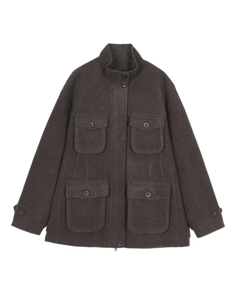 JNBY Jacke mit mehreren Taschen und Stehkragen - Braun Braun