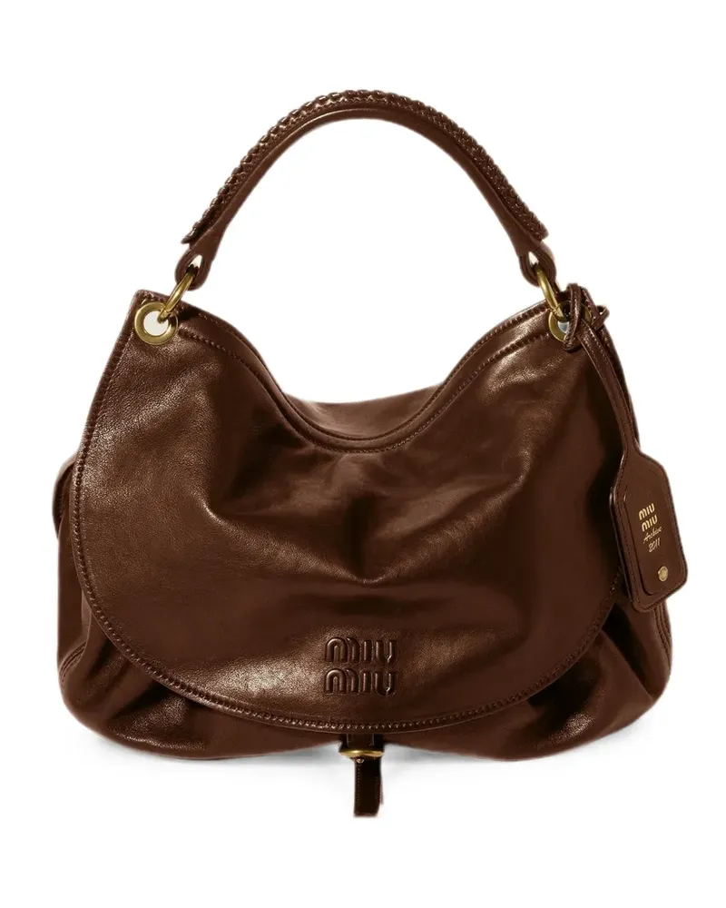 Miu Miu Rendez-vous Ledertasche - Braun Braun