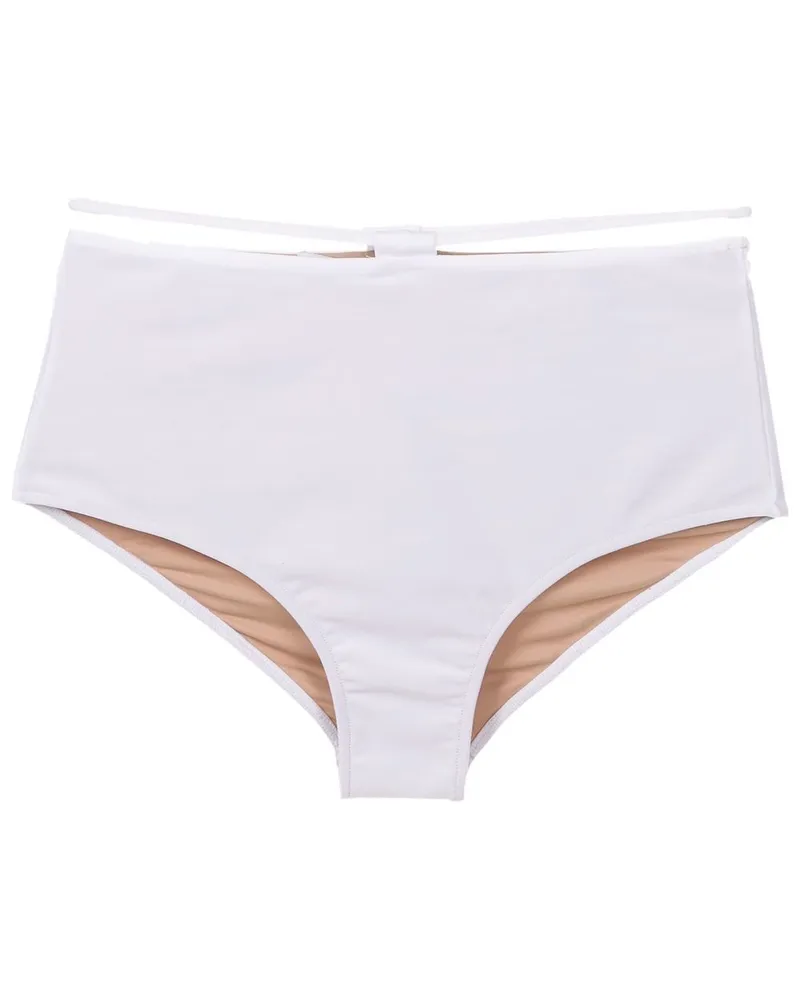Gloria Coelho Hot Pant Bikinihöschen - Weiß Weiß